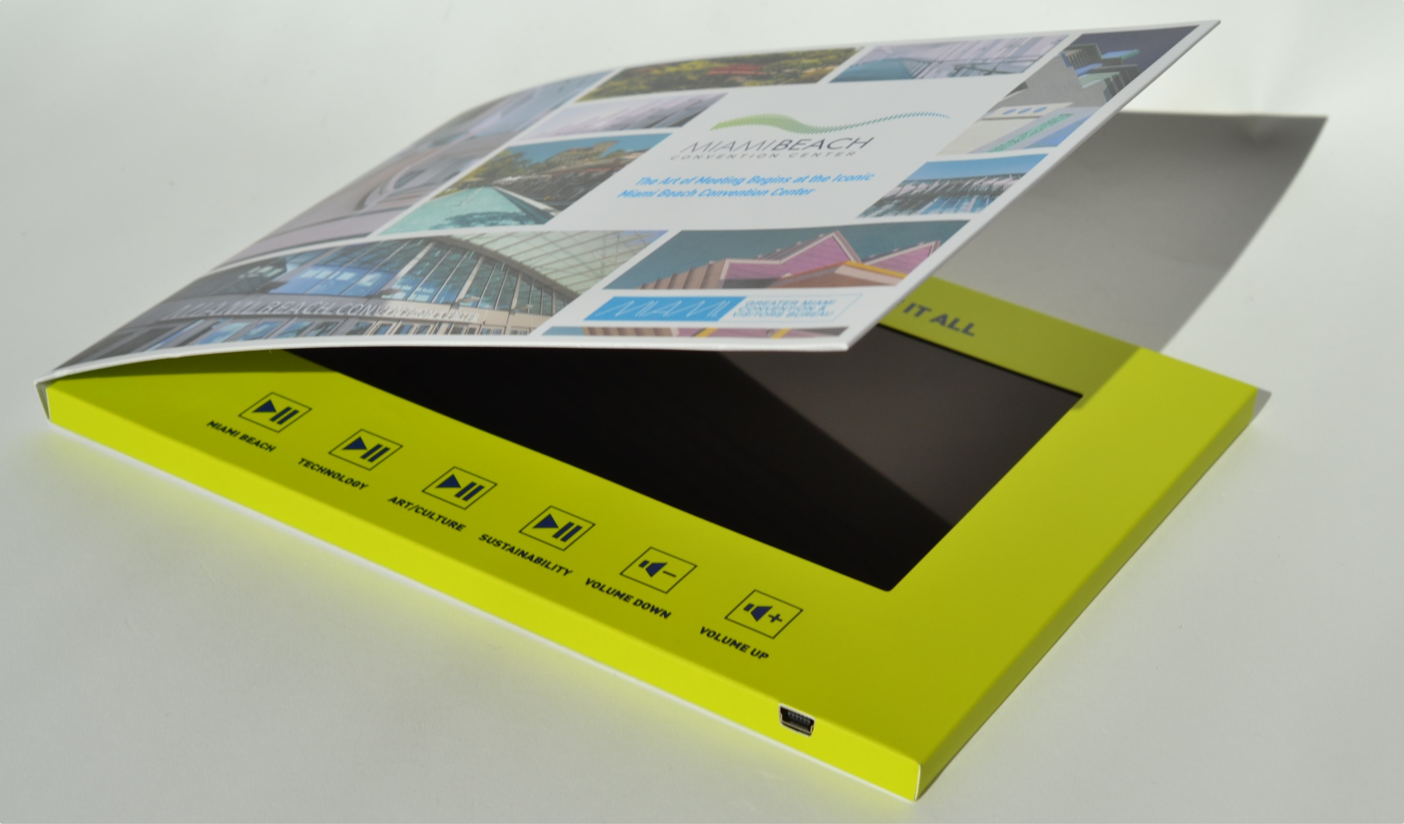 Softcover video brochure