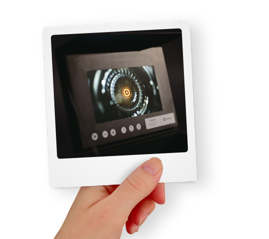 Polaroid Image of a video brochure