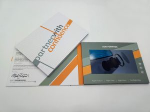 10 Inch Screen Video Brochure in Softcover | Curveball Printed Media