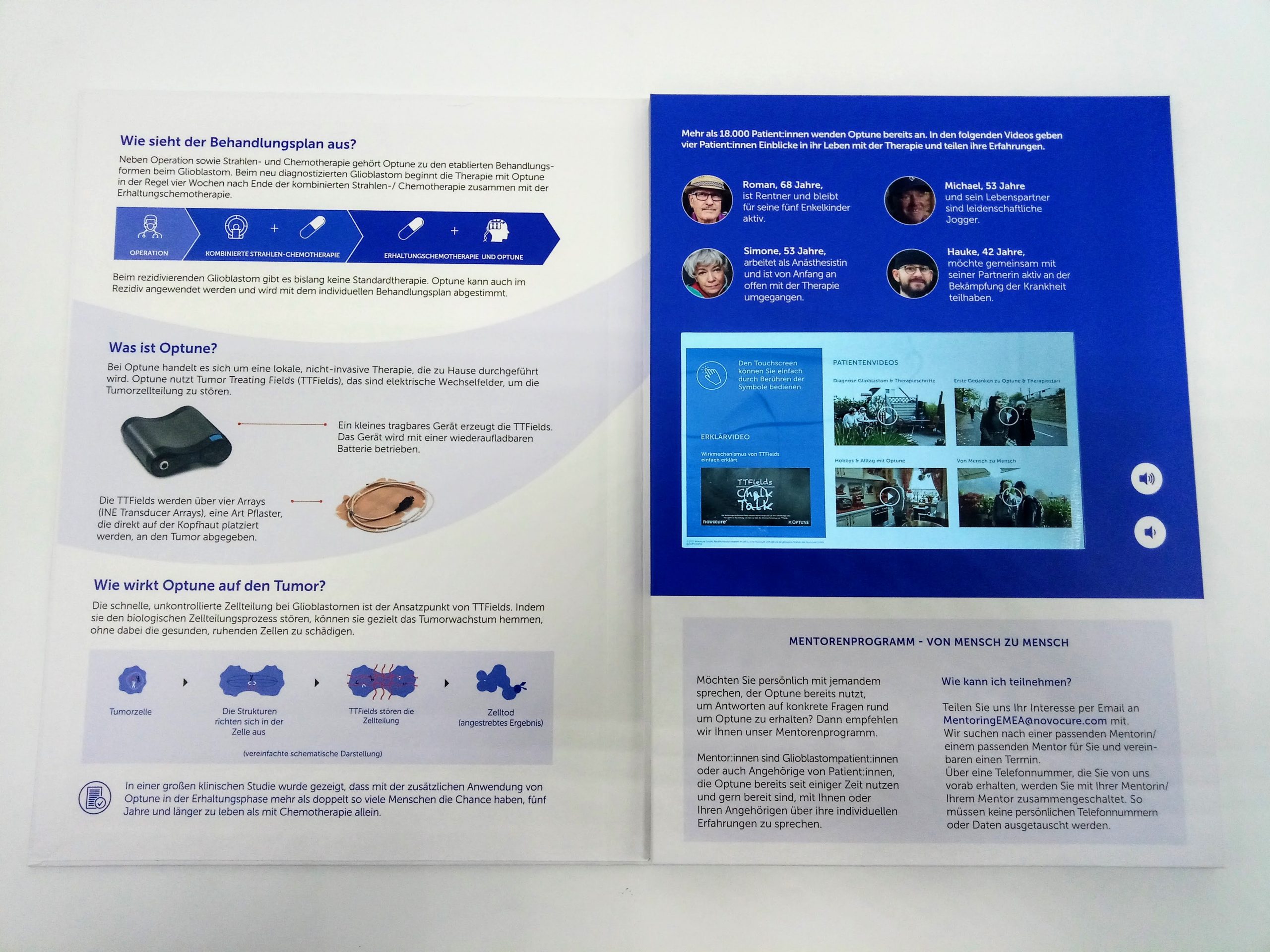 video brochure used in healthcare industry for marketing