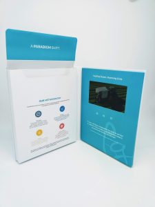 video brochure with text paradigm shift